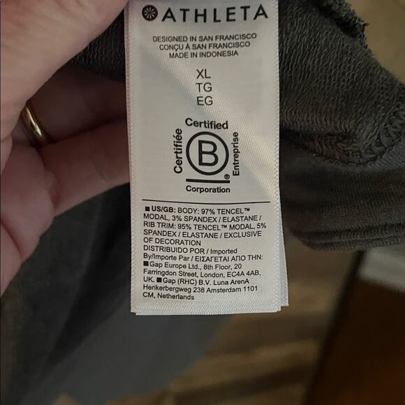 Athleta Pranayama Restore Wrap Cardigan Hermatite Gray XL - Picture 9 of 10